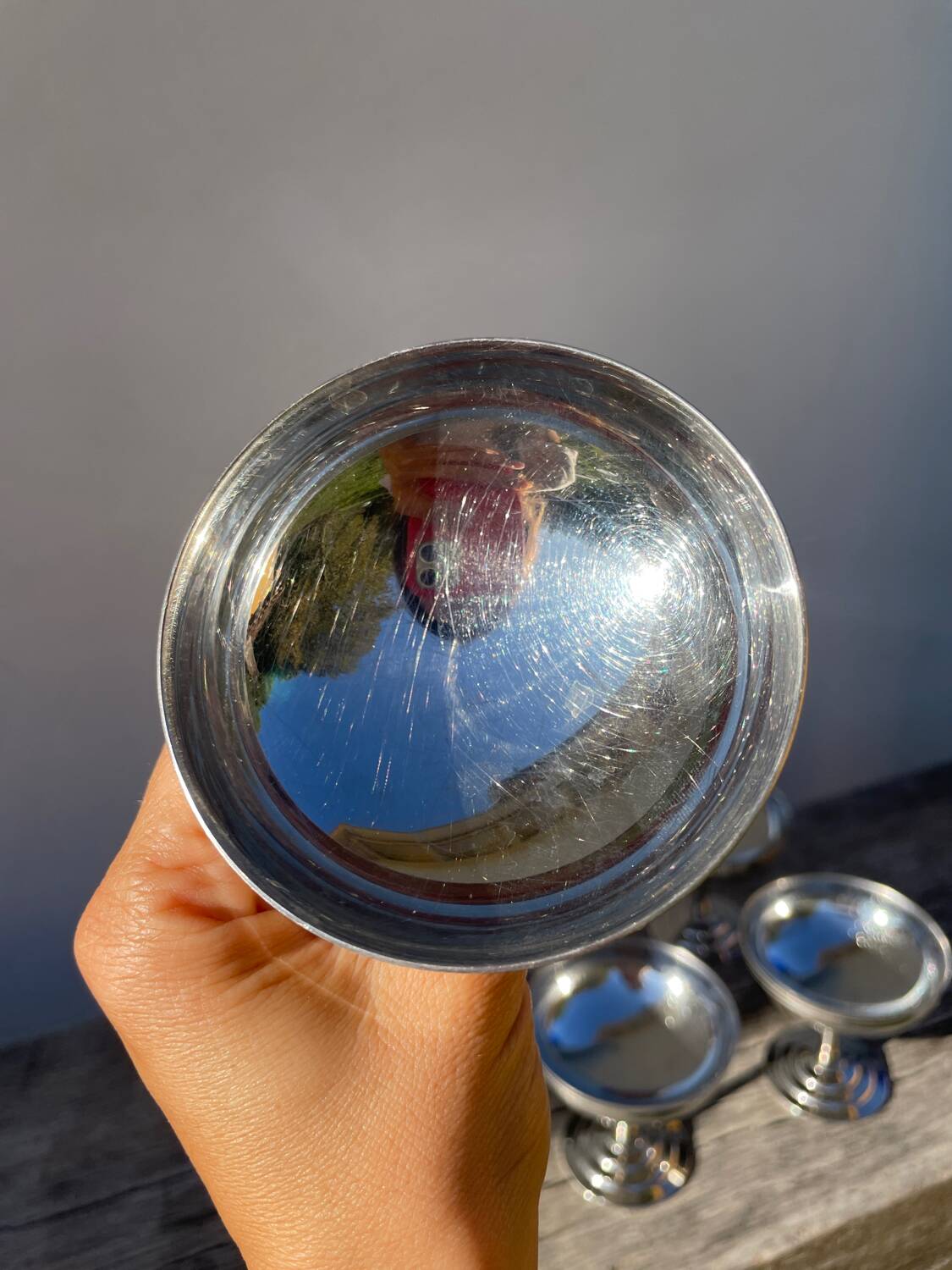 6 Rémy Letang stainless steel cups