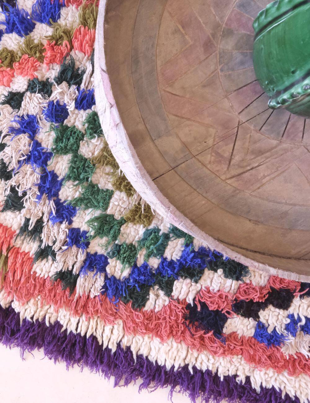 Azilal Vintage Colorful Rug - 137 x 57 cm