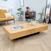 Vintage coffee table by Jean Claude Mahey