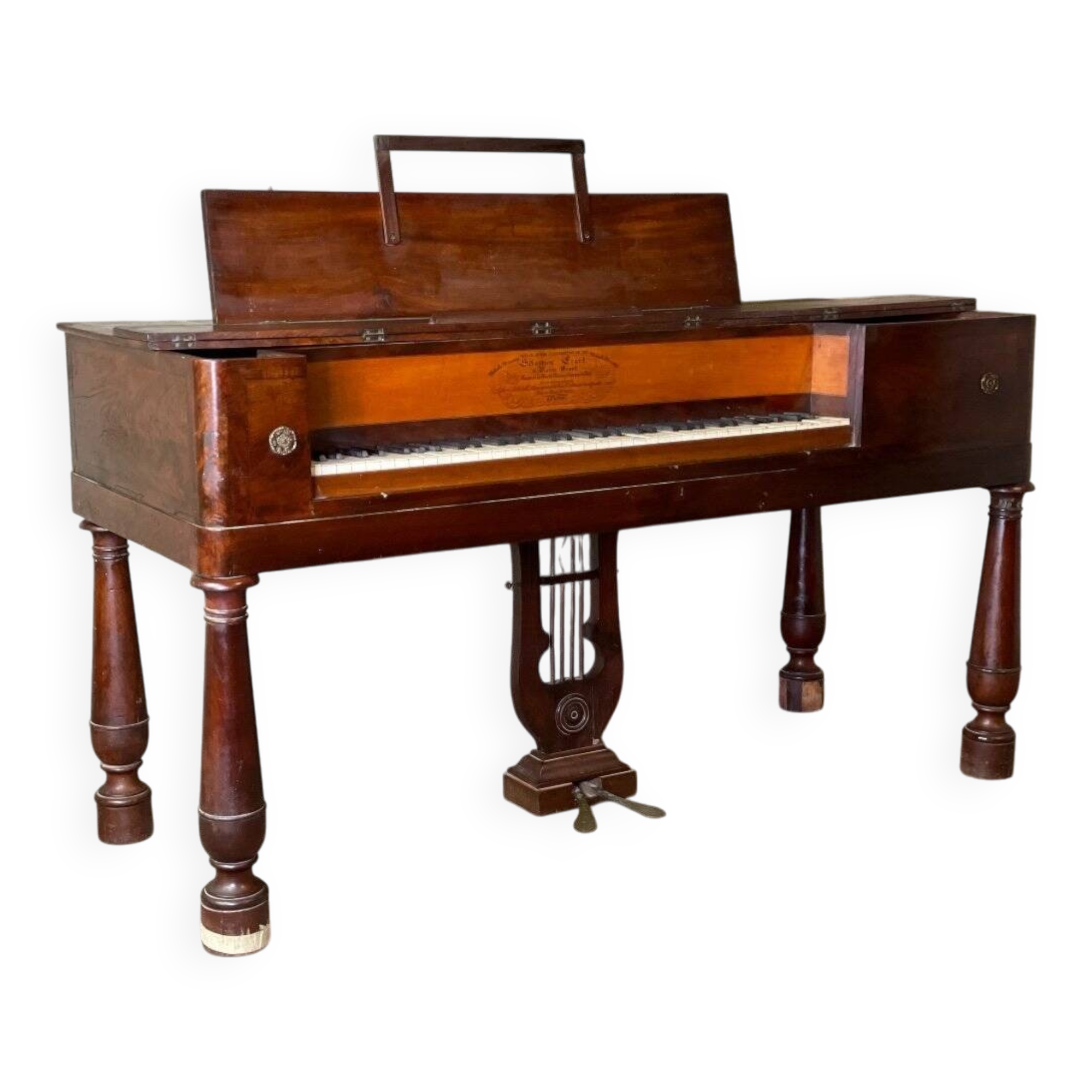 Piano table, Sébastien Evrard and Pierre Erard, in Paris around 1827.