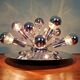 Sputnik ceiling light in chrome metal, Space Age style, 70s