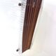 Scandinavian pendant light in ribbed glass and teak, 1960