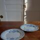 Pair of flat plates Terre de Fer "Régence" Saint-Amand & Hamage