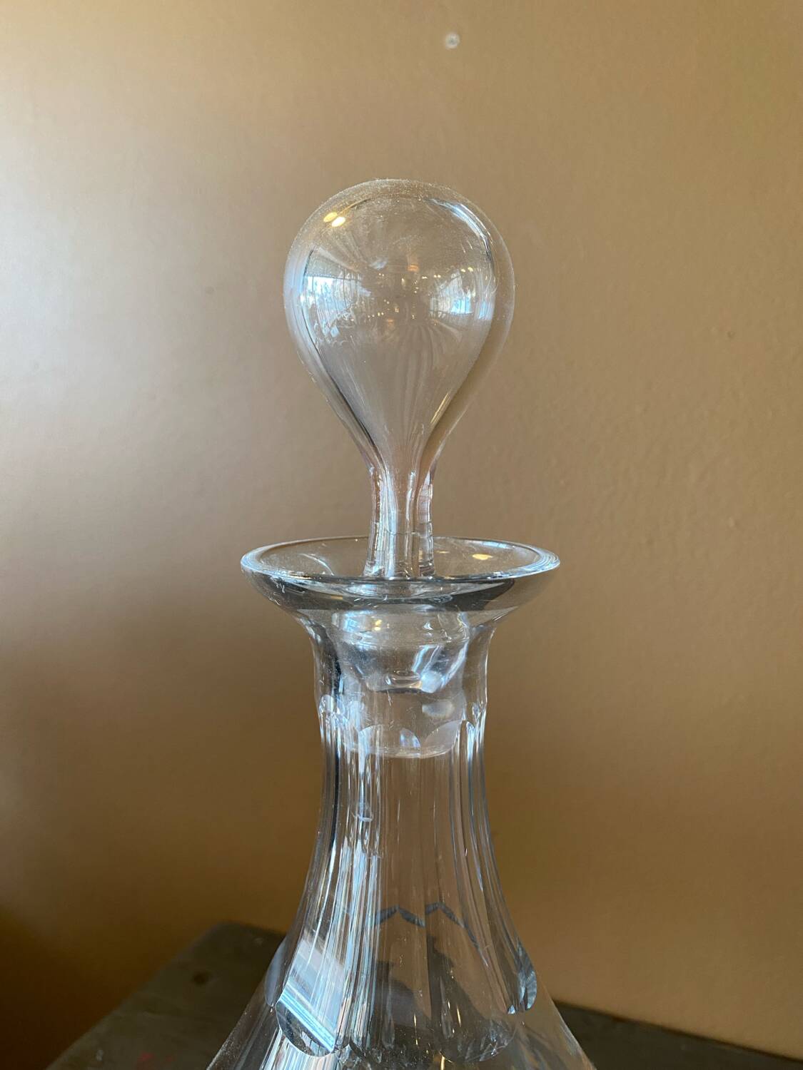 Antique crystal carafe