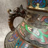 Lampe cloisonnée