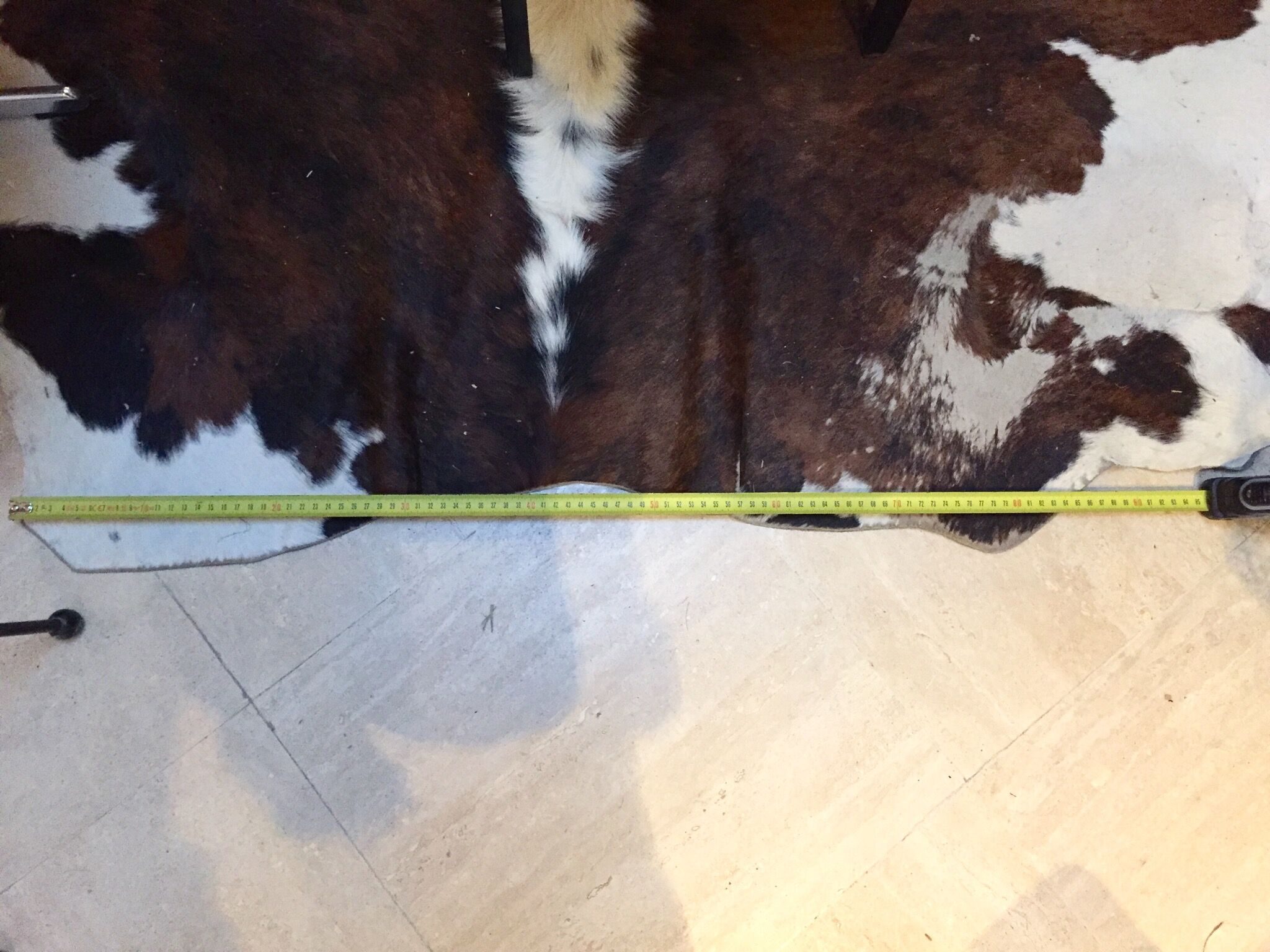 XxL vintage cow skin rug 1970