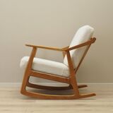 Fauteuil à bascule en chêne, design danois, années 1960, designer : H. Brockmann Petersen, p