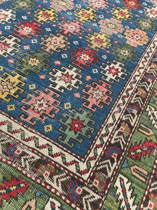 Old Handmade Caucasian rug - 79x119 cm