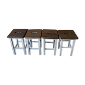 Tabourets de peintre en bois