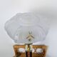 Lampe de table Art Déco pied Monteuse N°25 et verre opalin