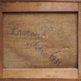 Still life with apples dated 1931 signed A. Laurent