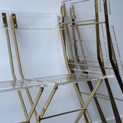 4 chaises pliantes « les invisibles » pour Marais international 1970