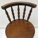 Old wooden child chair turned