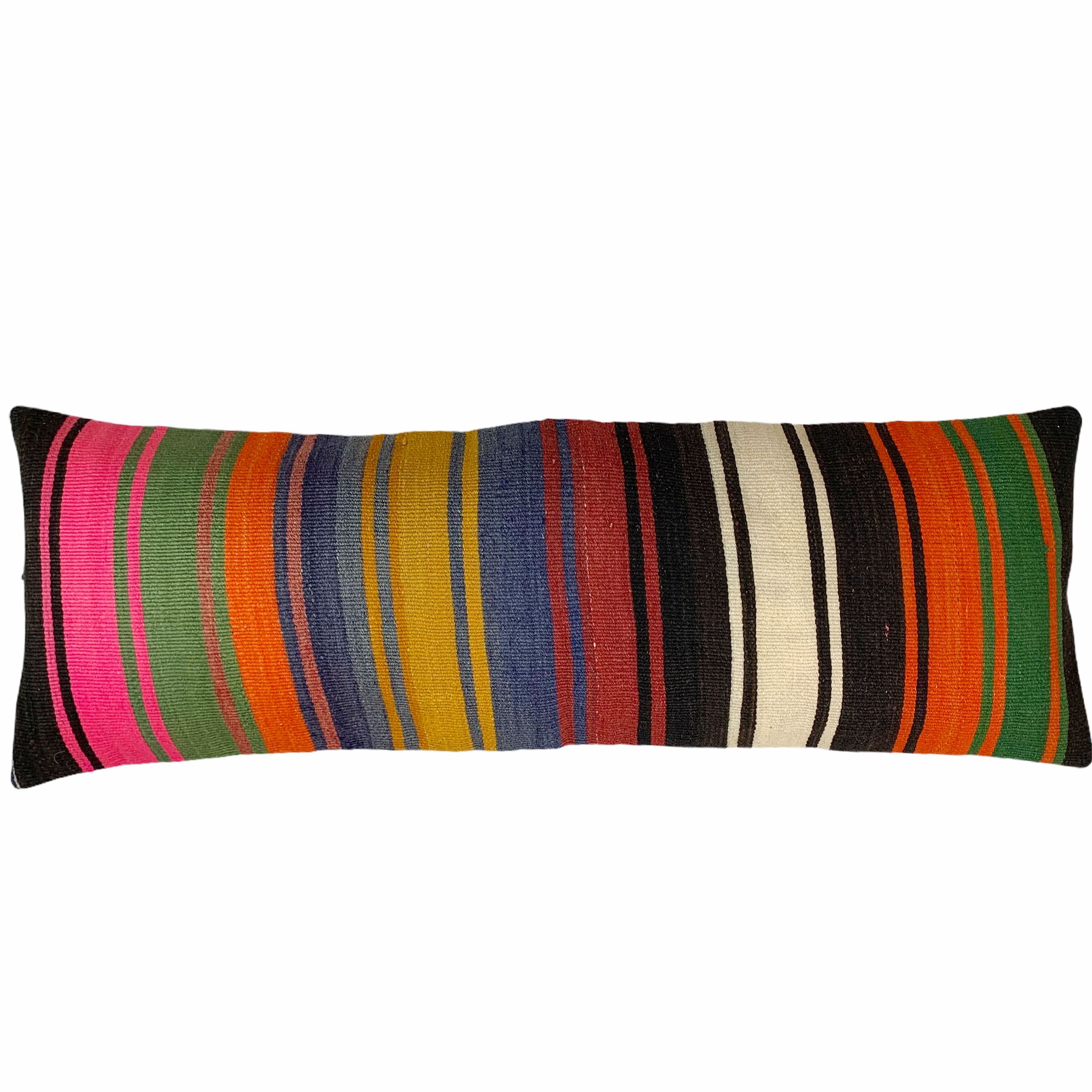 16"X 48" Bedding Kilim Pillow, Oversize Cushion Cover, Long Bolster Kilim Pillow Cover, 120x40 Cm