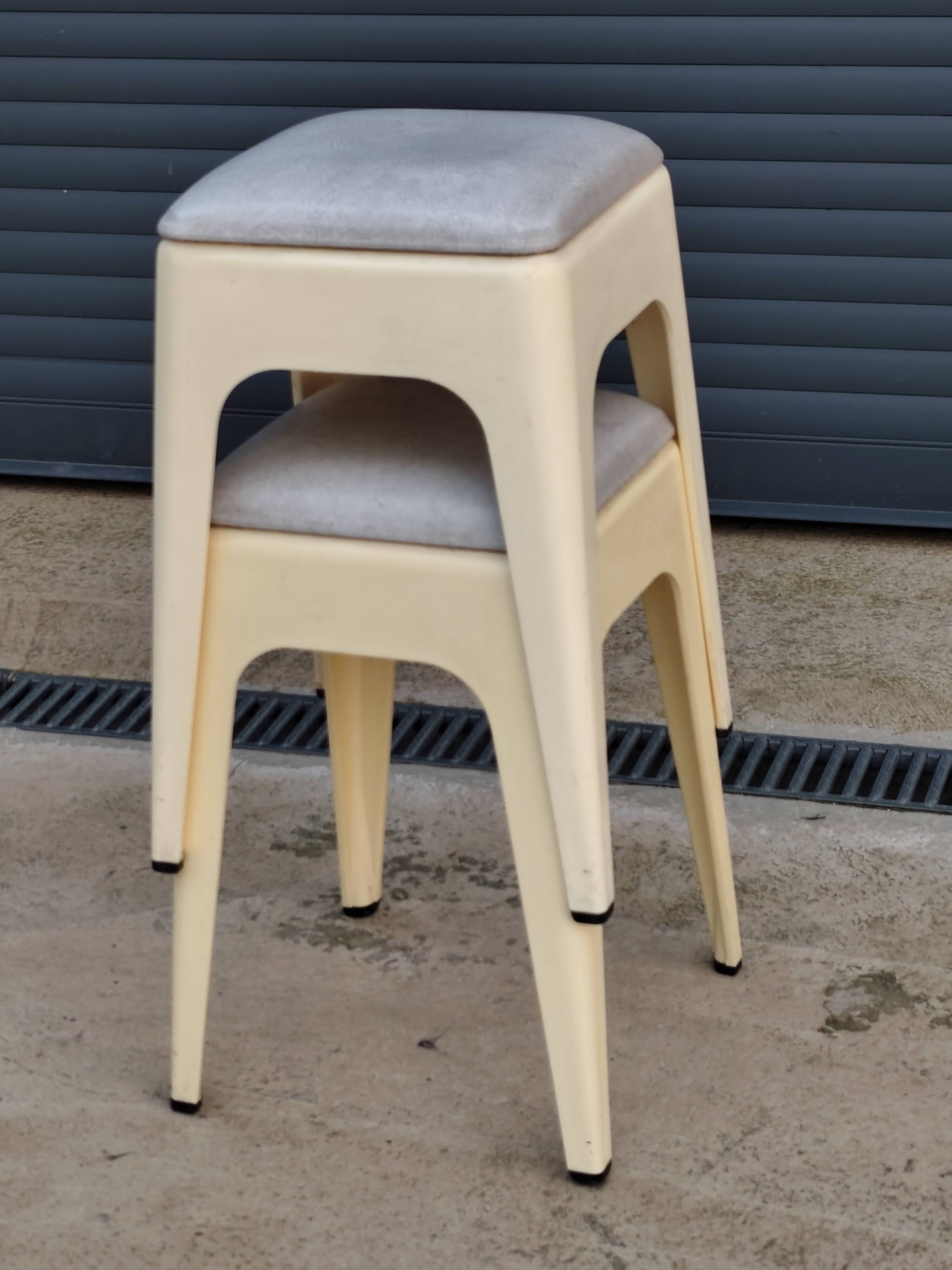 Pair of vintage "ami" stools