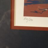 Engraving Signed by Aschley Manluy " Southern Cross "