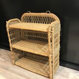 Rattan shelf