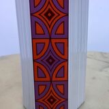 Porcelain vase with psychedelic decoration Arzberg Germany - 1960