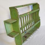 Old wall shelf - Burmese teak rack - 62.5 x 11.5 x 40 cm