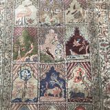 Tapis ancien  Turquie kaysery en soie fait main 85x216 cm
