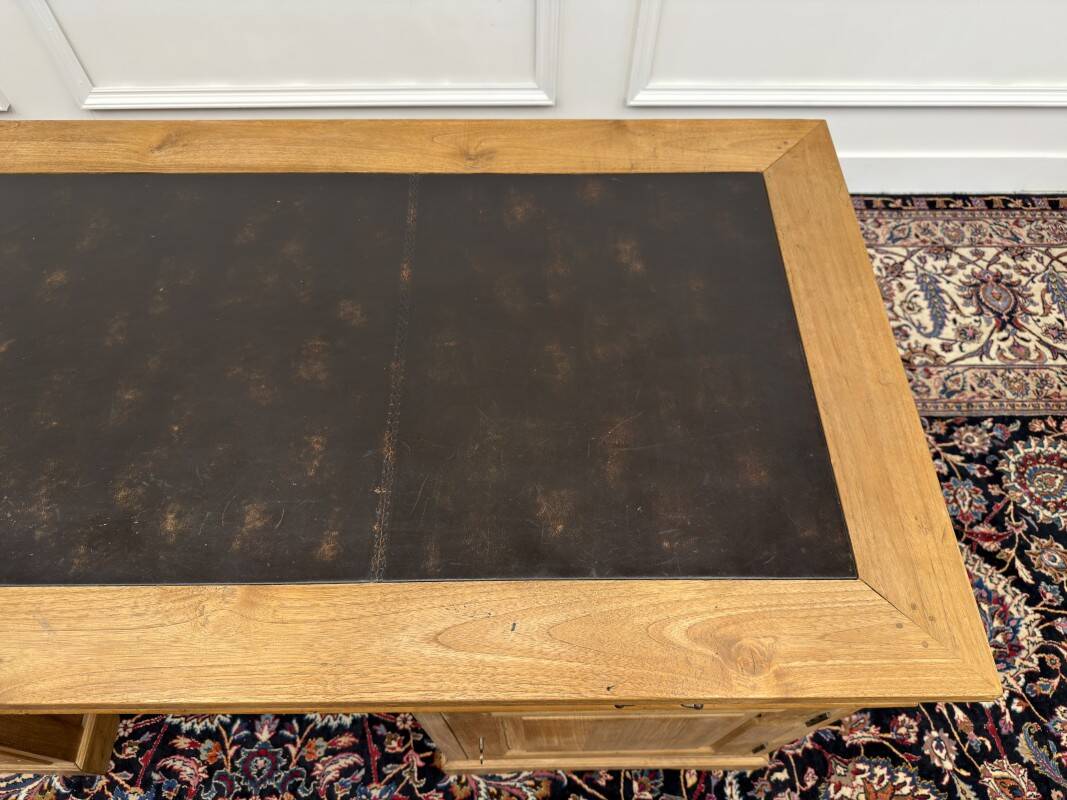 Bureau en teck classique anglais