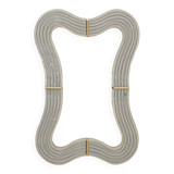 Ondae – Sculptural Mirror in Brass and Murano Glass