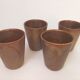 4 tasses à café Digoin en grès