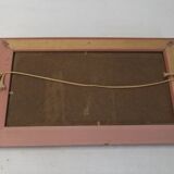 Mongolia landscape painting Signed golden frame