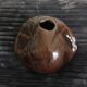Vase ball enamelled pottery of artist's signature terminal