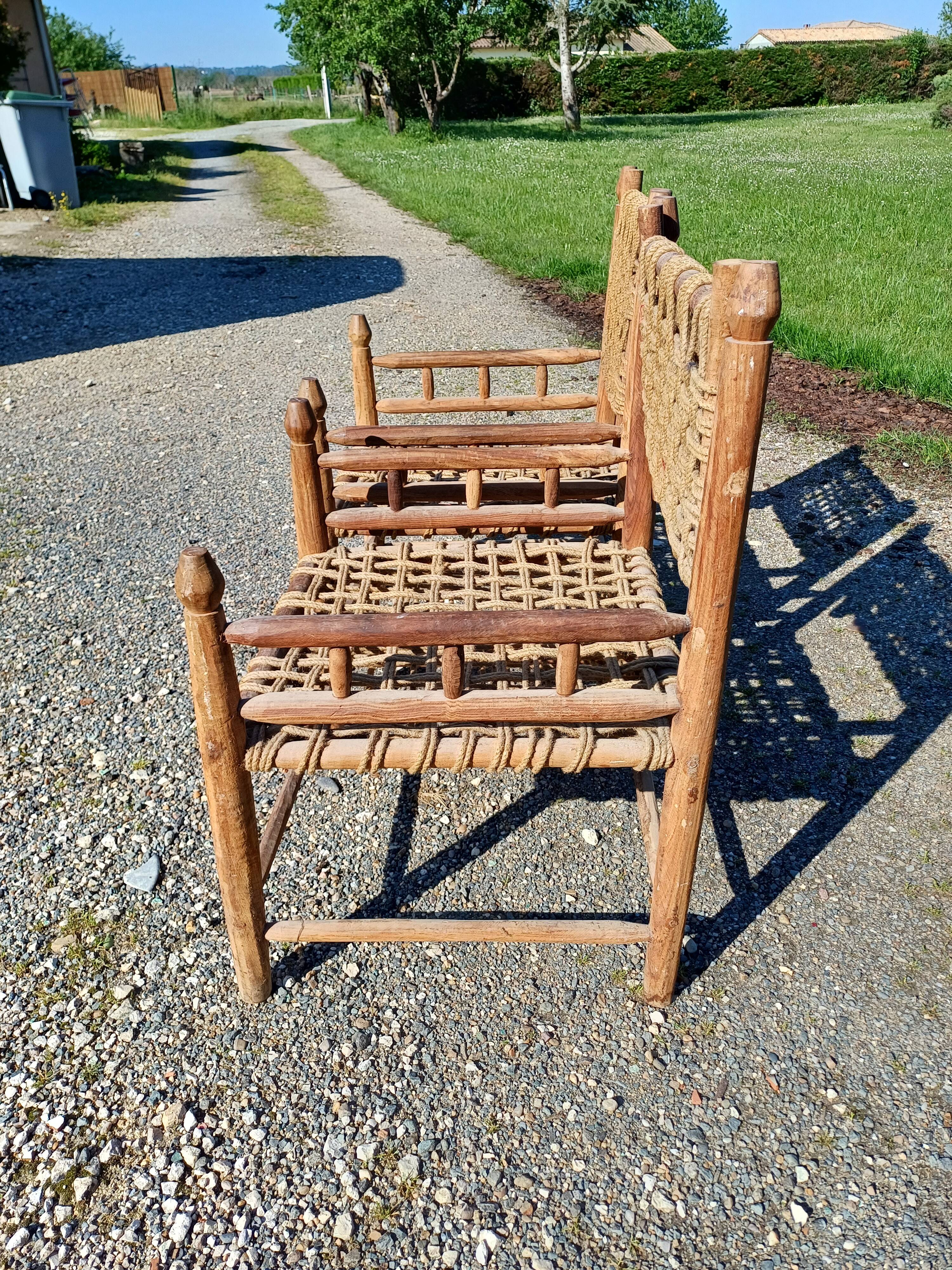 Wood and Rope Armchairs