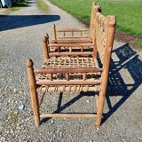 Wood and Rope Armchairs