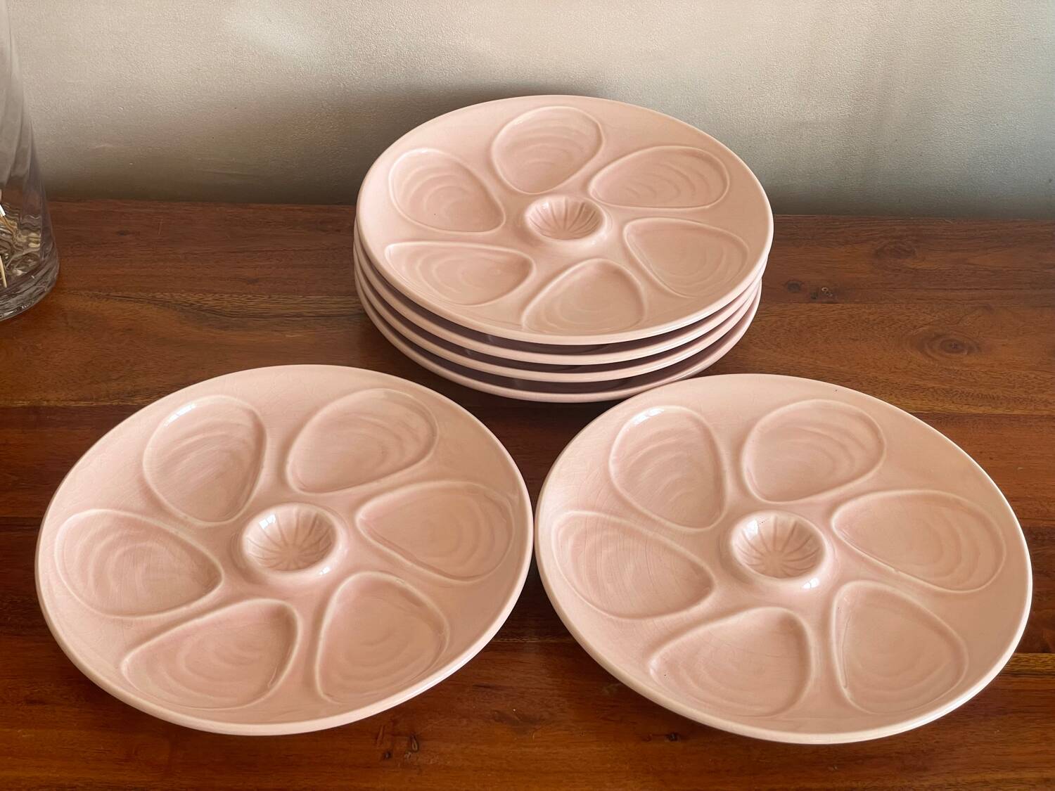 6 oyster plates