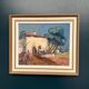 Original Swedish Oil on Canvas – “Mediterranean Scene” by Axel Hamborn – Signed – Vintage & Framed
