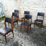 Scandinavian chairs in skaï