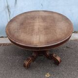 Table ronde a mangé 19eme noyer