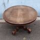 19th century round walnut dining table