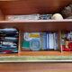 Sewing box on legs and wheels