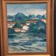 Original Swedish Oil On Canvas – “Uppland” By Stig Hallblom – Vintage & Framed – 53 × 44 Cm (20.9" × 17.3")
