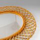 Mid- Century Modern Sunburst Bamboo Mirror, Franco Albini, Italy 1960s