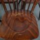 Set of 6 Vintage Wooden Windsor Spindle Chairs