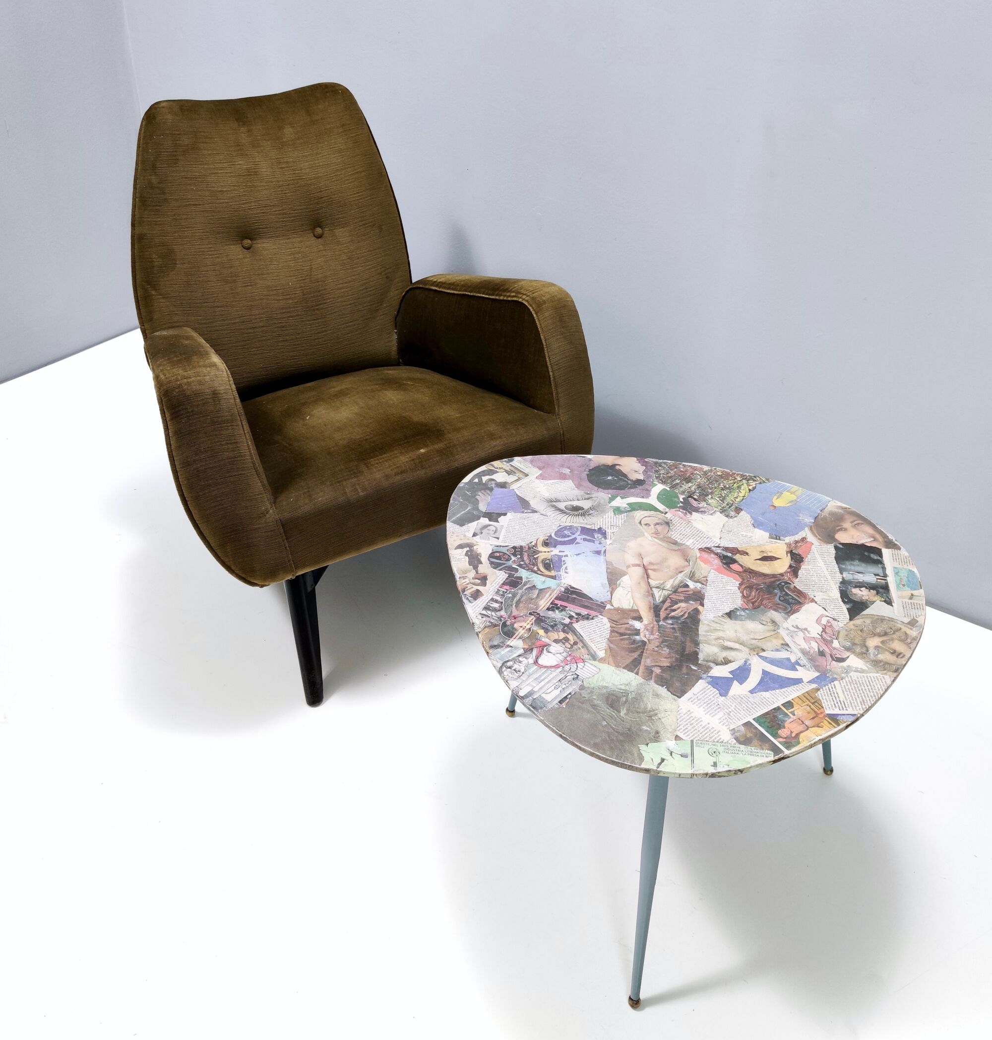 Triangular Wooden Coffee Table by Carmelo La Gaipa, Italy 2018