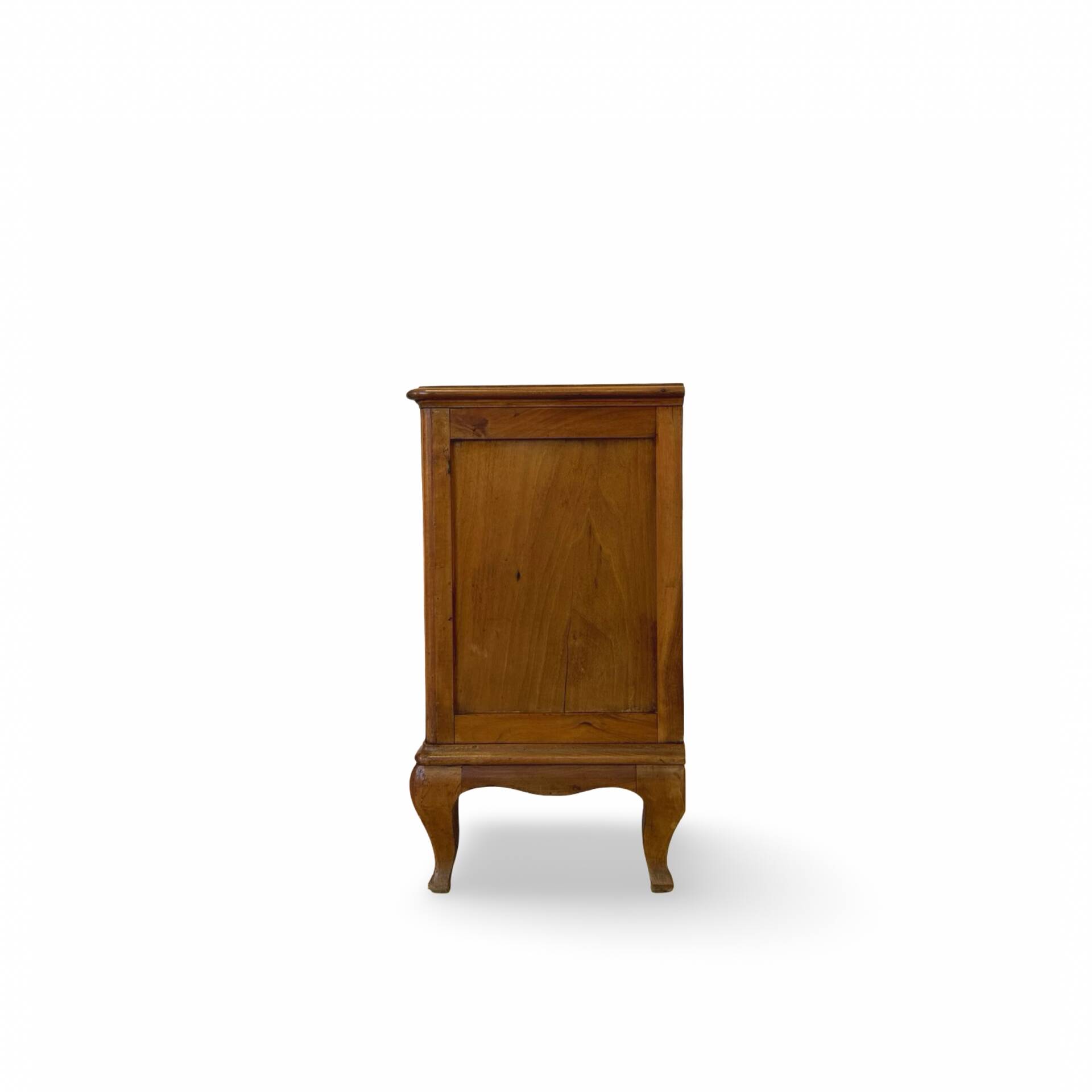 Antique Italian bedside table in solid walnut, 1920s/1930s