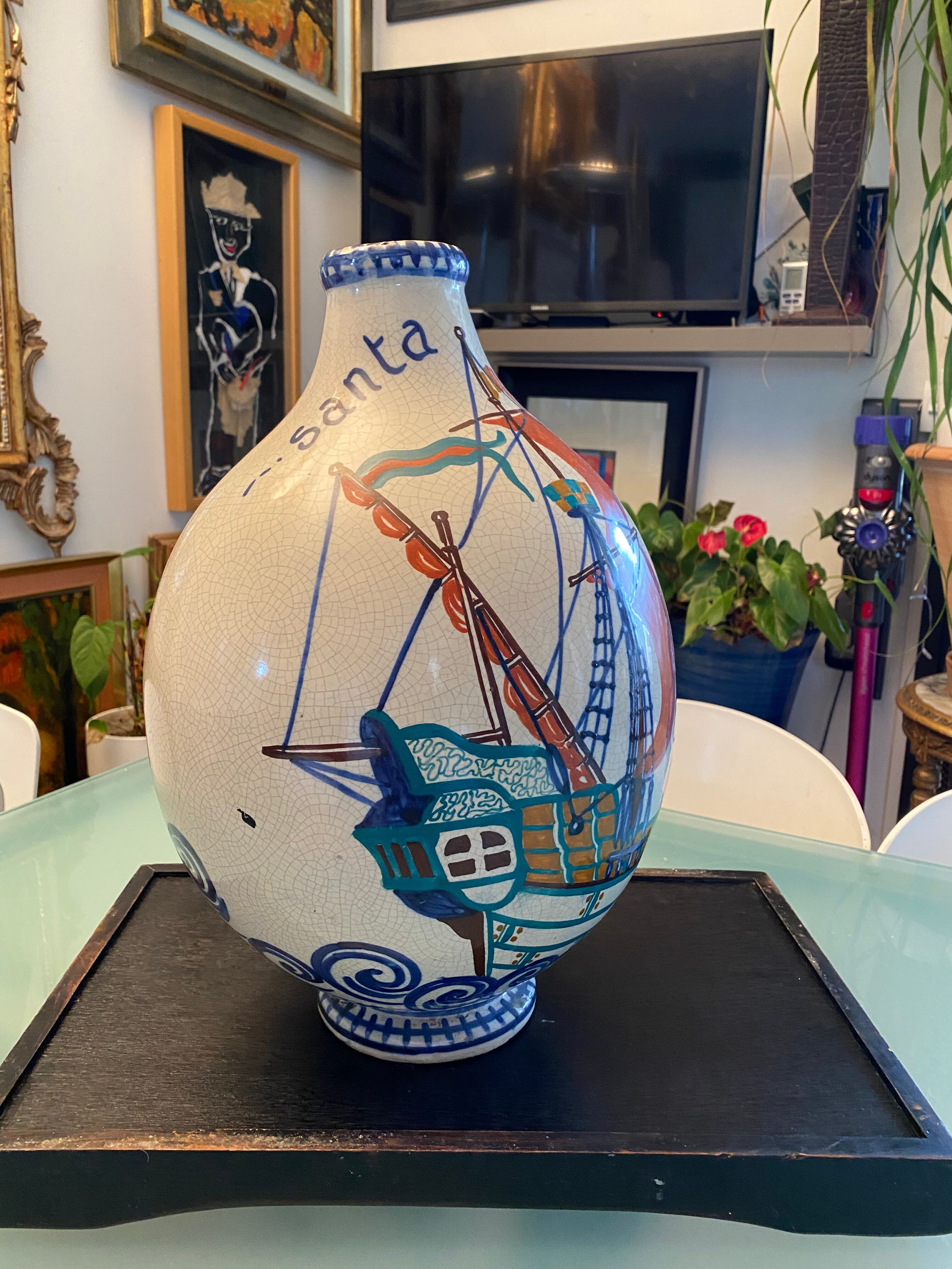 Vase manufacture henri delcourt époque art déco