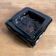Cobalt blue square glass bowl - Augustsson design for Ru.