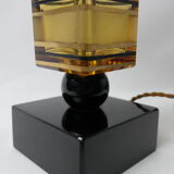 Art Deco style lamp foot in glass and ceramics