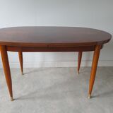 Scandinavian table with extension cords