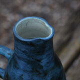 Pitcher - vase by Jacques Blin blue 1950