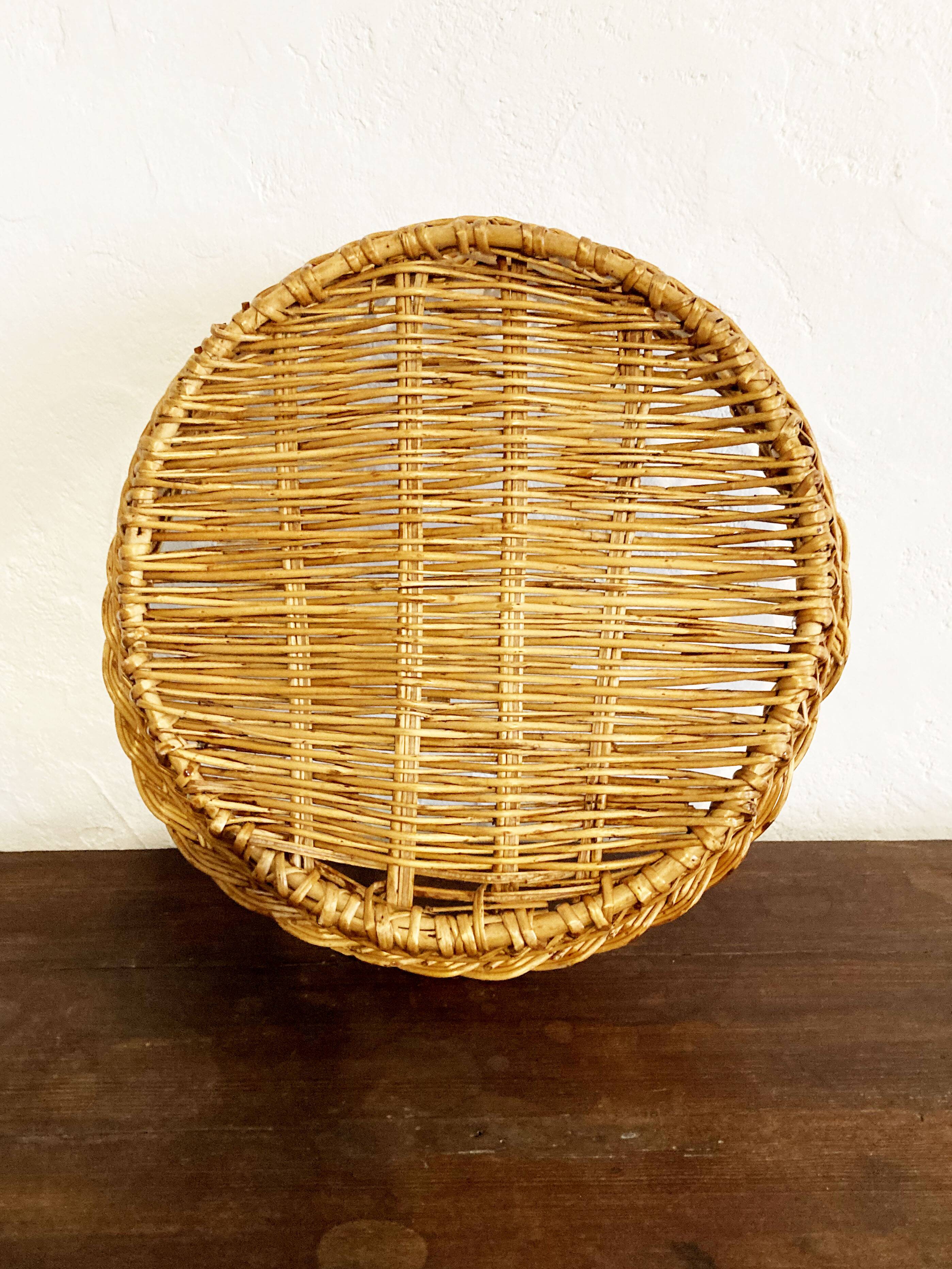 Duo of wicker baskets