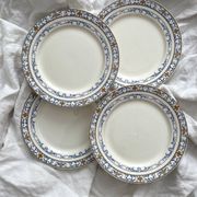 4 “Colbert” ironstone dessert plates from Creil and Montereau