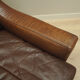 Brown leather armchair, Danish design, 1960s, designer: Edmund Jørgensen
